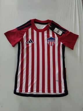 Junior FC Barranquilla Colombia Adidas Soccer Jersey 2023 Home New Size 4